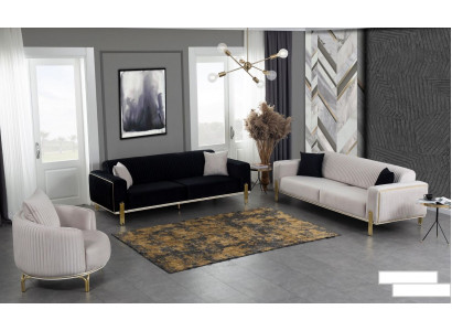 Luxury sofa set couch set sofa upholstery couches 3+3+1 upholstered suites velvet
