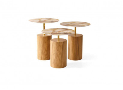 Coffee tables side tables designer living room table set of 3.