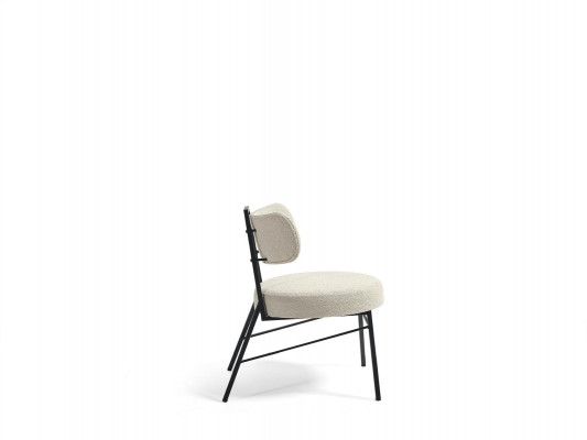 Luxurious designer chair made of wood with soft padding for the dining room