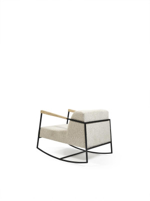 Armchair 1-Seater Textile Upholstered Seat New Luxury Armchair Design Lounge