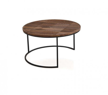 Modern tables designer luxury side table new coffee tables table 2 pcs. Brown