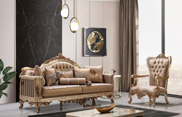 Living room set sofa suite 3+1 seater sofa couch classical couches