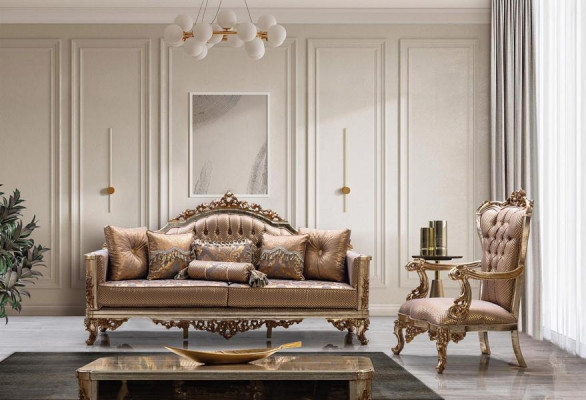 Sofa set Couch Set Classic Suite Seating Upholstery Coffee Table 5-piece