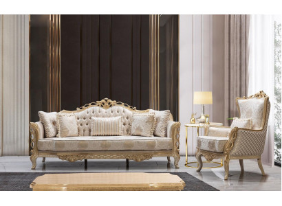 Sofa set 3+1 sofa armchair living room luxury sofa set textile new