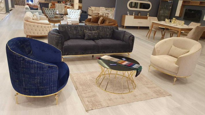 Sofa set 3+3+1 seater set sofa armchair luxury sofas new fabric