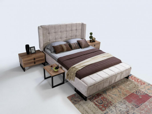 Elegant bedroom furniture set in minimalist Italian design