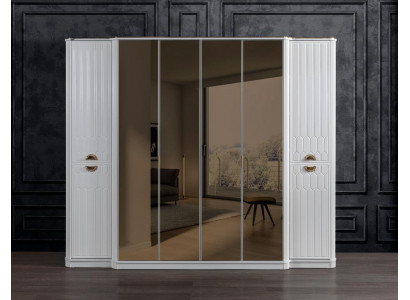 Bedroom furniture wood wardrobe closet style modern white new