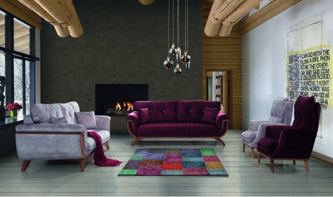 Adjustable Multifunction Couch Three-Seater Couches Furniture Textile Sofas