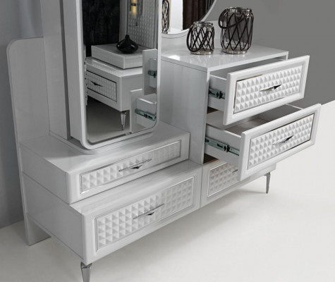 Bedroom Dresser with Mirror Luxury Dressers Buffet 2-piece Buffet