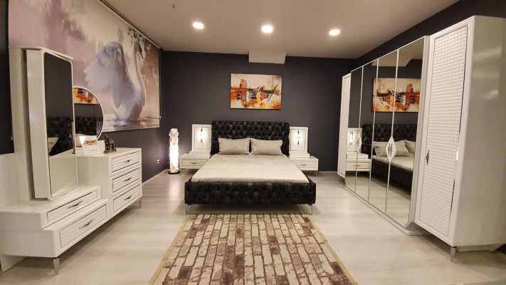 Bedroom Dresser with Mirror Luxury Dressers Buffet 2-piece Buffet