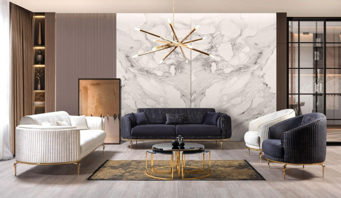 Living room armchair upholstery fabric single-seater upholstered seat luxury.