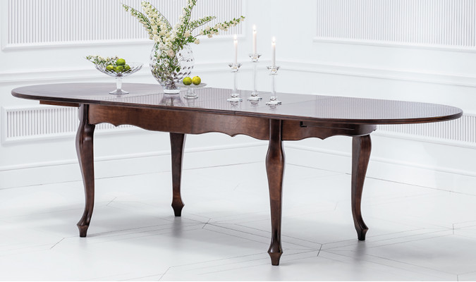 Classic antique style dining table living room wooden tables XXL big new