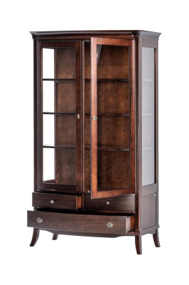 Living Room Furniture Classic Display Cabinet Wood Glass Glass Cabinet Wardrobe Cabinets New