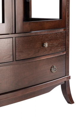 Living Room Furniture Classic Display Cabinet Wood Glass Glass Cabinet Wardrobe Cabinets New