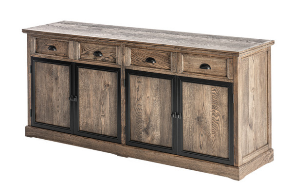 Designer dresser side low board cabinet living room shelf wood luxury