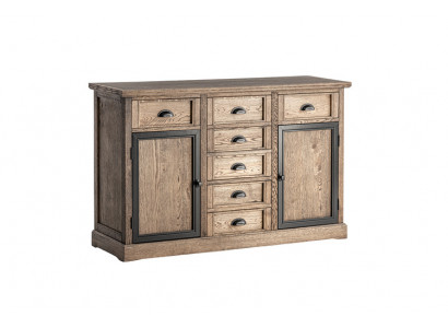 Console table brown wood drawer shelf side table sideboard dresser furniture