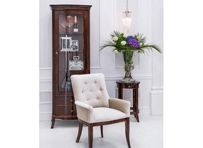 White Chesterfield Armchair TV Recliner Luxury Design Single Seater