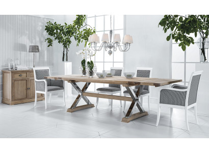 Design dining table classic wooden tables extendable living room luxury