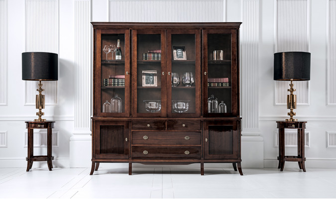 Luxury Living and Dining Room Set 8 Piece Suite Table Sideboard Chairs Display Cabinet