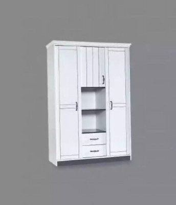 Country house furniture bedroom wardrobe closet white cabinets 140cm