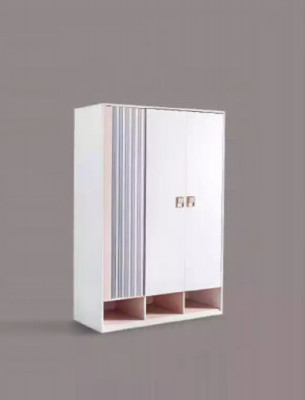 Wardrobe White Wood Cabinets Children's Room Furniture Design Interior