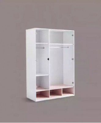 Wardrobe White Wood Cabinets Children's Room Furniture Design Interior
