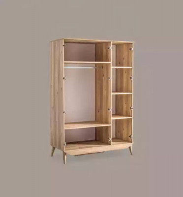 Brown wardrobe wooden bedroom furniture design cabinets elegant wardrobe