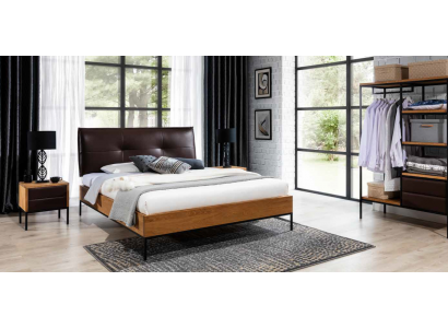 3-piece complete set wood bedroom loft style design bed dresser wardrobe new