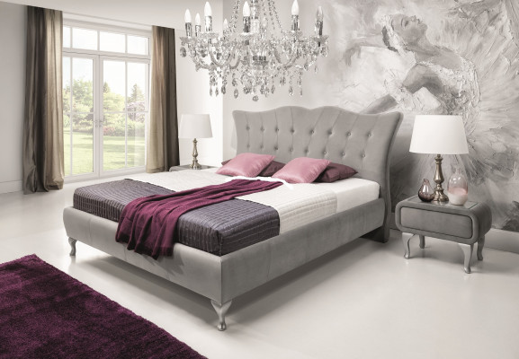 Chesterfield Bed Upholstered Bed Luxury Double Bedroom Design Bed Beds New