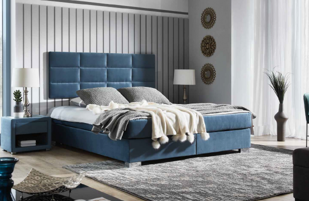 Bedroom bed bed frame hotel chesterfield luxury box spring beds bed