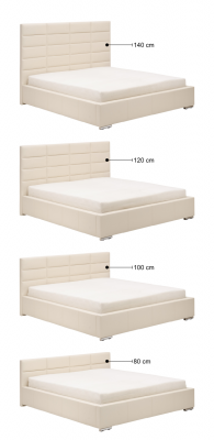 BED DESIGNER UPHOLSTERED BED MARRIAGE BED DOUBLE BED MINI-MAXI 2101