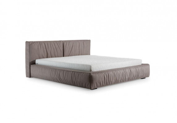 Bed brown bedroom wood furniture textile classic art deco style