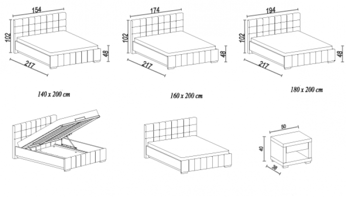 A luxurious designer bed in an elegant contemporary style of the highest quality