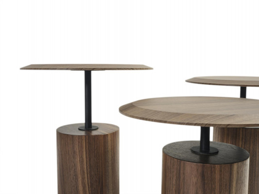Luxury design coffee tables, side tables, living room wood, 3-piece set