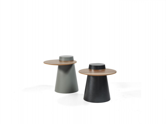 Set of 2 Coffee Tables Side Tables Designer Round Glass Tables