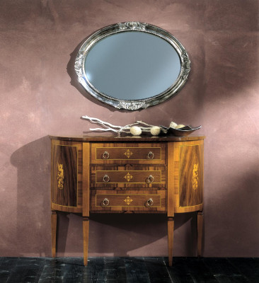 Dressers Italian Furniture Solid Mirror 2-piece Dresser Sideboard Cabinet Wood