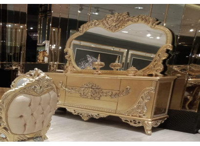 Sideboard Mirror Luxury Group Dresser Set Dressers Cabinet Sideboards Gold