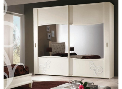 Luxury wardrobe with sliding doors bedroom closet cabinets wood design
