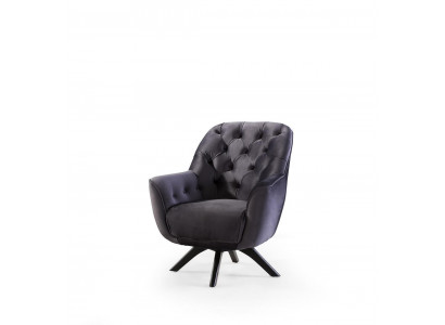 Modern black armchair living room textile luxury design furniture