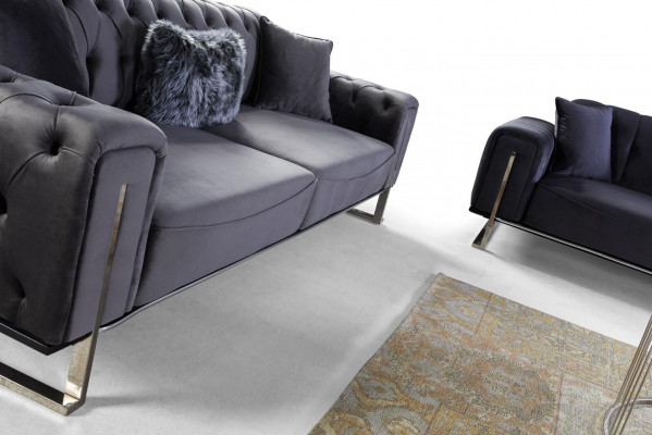 Designer Living Room Set Sofa Suite 3+3+1 Seater Furniture Suites 3-piece.