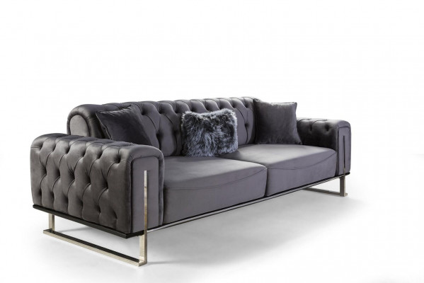 Designer Living Room Set Sofa Suite 3+3+1 Seater Furniture Suites 3-piece.