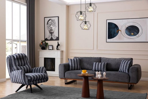 Living room set Designer Sofa Suite 4 +1 Seater Suite Couches Furniture 2-piece.