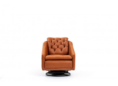 Modern armchair living room orange style furniture designer lounge club 75x90