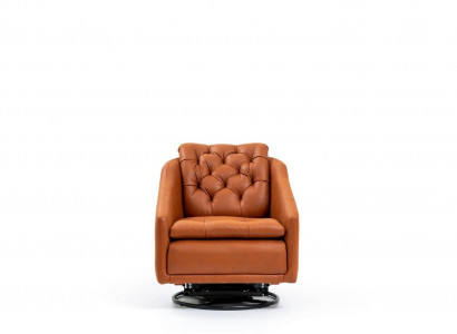 Modern armchair living room orange style furniture designer lounge club 75x90