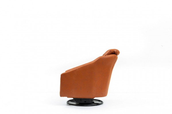 Modern armchair living room orange style furniture designer lounge club 75x90