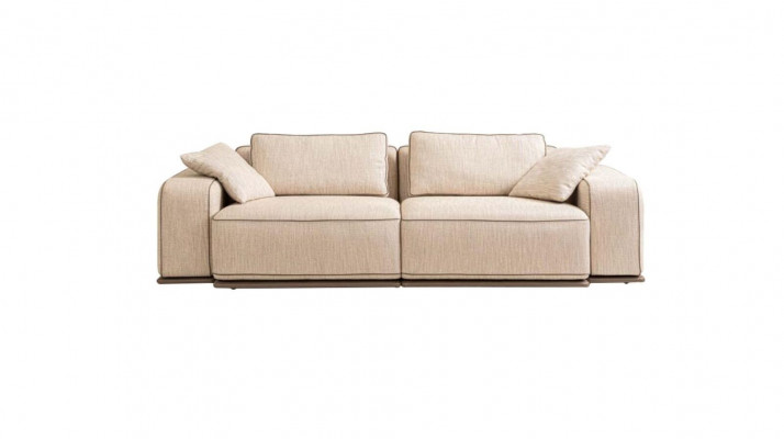 Three-seater couch modern sofa 3 seat beige fabric fabric sofa upholstered sofa