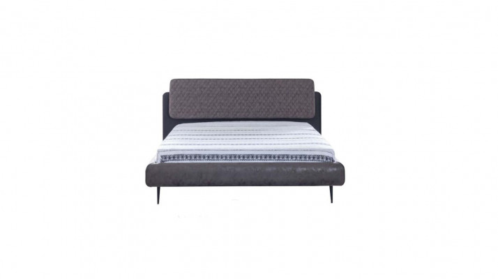 Bed frame double bed beds bed 180 cm gray fabric modern sleeping space