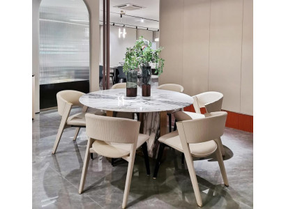Luxury dining room set, dining table with 6 chairs, dining room group, design dining group, new.