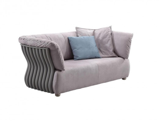 Sofa 2-seater designer sofa couch upholstery sofas couches fabric textile new