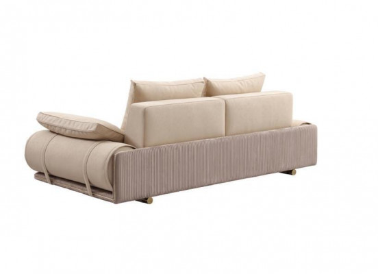 Modern sofa 3-seater white color designer upholstered sofa in living room new